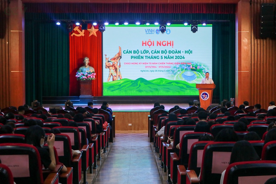 Hội nghị cán bộ lớp, cán bộ Đoàn - Hội toàn trường phiên tháng 5 năm 2024